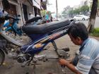 Loc introduced me to this motorbike mechanic