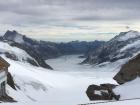 View from the top of Jungfrau Region: highest peak in Europe 