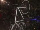 Boy was I happy to find an outdoor bike rack!