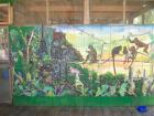 Can you spot Balu in the mural?
