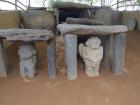 Though they look small, these statures represent deities, or gods, of the ancient people. 