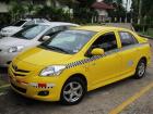 Panamanian taxi cabs are yellow, just like taxis in New York City