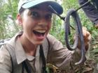 I taught kids about caecilians as a zoo camp counselor this summer, but I never thought I'd find one in the wild