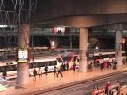 The largest train station in the center of Madrid called Atocha Renfe