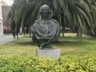 Bust of Carlos III at the entrance of the school - the university was named after him 