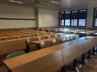 Classrooms at UC3M are more modern looking than those at the University of Florida