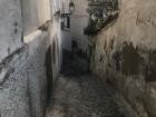 Notice how narrow the streets in old Spanish towns can be