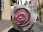 Granada (or Pomegranate) flavored ice-cream 