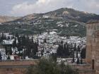 The city of Granada painted in white houses