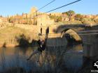 Zip-line in Toledo, Spain