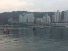 By the sea in Busan, one of Korea's biggest port cities