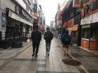 The streets of Gwangju are empty in the morning