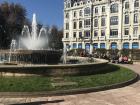 This is the main plaza (town square) in the center of Oviedo