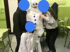 I try to make my lessons as fun as possible. For example, we did a vocabulary relay race while making each other into toilet paper snowmen!