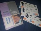 My Navigo pass that allows me to take any train I want in Paris and one-way tickets.