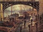 In 1875, Claude Monet painted this scene of men unloading coal from a boat on the Seine