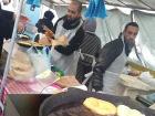 The smell of these deep-fried Arab pastries filled the air at the Choisy market.