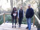Standing with the director of Reserva de Horco Molle above the botanic garden. 