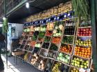 Fruit stands across the city are packed with colorful fruits and veggies.