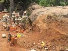 Monkeys love to hang out around temples and eat the food offerings people leave for the gods