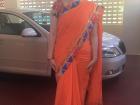 How many safety pins do you think are keeping my saree in place?