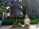 A famous Botero statue in Plaza Botero, one of the most popular tourist attractions in Medellín