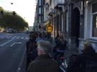 Bike lines can form at traffic lights during rush hour