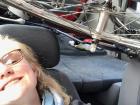 Meet Mandy, my bike! My roommate agreed to stuff her in the back of the car so I could get her back home