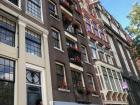 These types of houses line every canal in Amsterdam