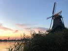 That's a gorgeous windmill and sunset, right?