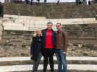 Me, Kurt, and Jason in the small theatre in Pompeii
