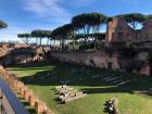 Barely a cloud in the sky at the Roman Forum