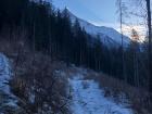 At the very top of the picture is one of the many glaciers in Chamonix