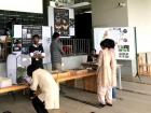 The woman on the right is wearing a salwar kameez