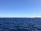 Coast of Africa, seen from the ferry deck while crossing the Strait of Gibraltar