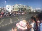 Crowded streets filled with soldiers and excitement!
