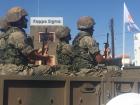 Stony-faced (serious) soldiers