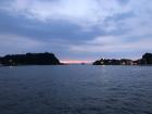 Since we rode bikes on an island off of Taiwan's west coast, we had to take a boat to get there. I snapped this picture on the boat ride while the sun was setting on our way back.