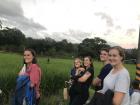 This is some of my roommates and I taking a tour through the rice fields of Guan Shan.