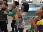 The kids at the orphanage loved singing and dancing to English songs