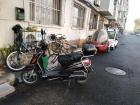 Nearly every home has a set of bikes parked up front