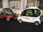 Two unique small cars.