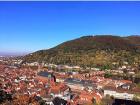 The castle balcony offers incredible views of Heidelberg's Old Town