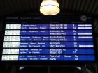 Big screens inside the central station will tell you what trains are leaving from which platforms