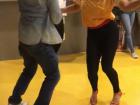 Our salsa instructors demonstrating how to dance a Cuban salsa