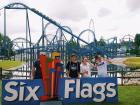 Some of my family and I at an amusement park