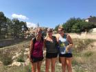 Ana taking Kim and Sam on a hike up a mountain outside of Valencia