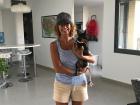 Look how cute she is with her little puppy