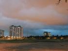 The sky looked eerie last night