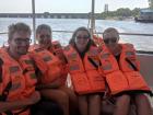 My friends and I enjoyed the boat ride to the beach!